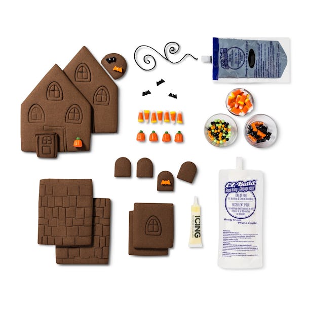 Target's Halloween House Cookie Kit Gives Gingerbread Houses A Spooky Twist