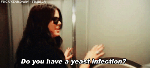 Image result for prone to yeast infection gif