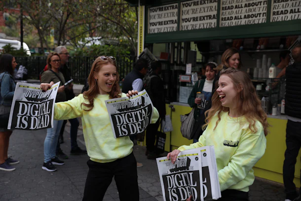 The 'Overheard Post' by @OverheardNewYork will be available in Union Square for free.