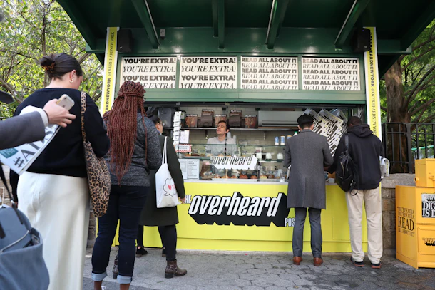 The 'Overheard Post' from creator @OverheardNewYork is a millenial-focused newspaper that is super relatable.
