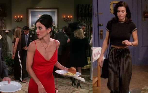 Monica in red dress Clearance