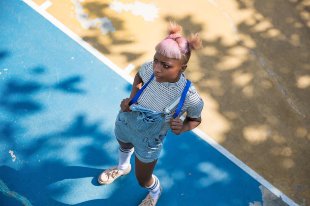 Being a camp counselor for Halloween requires a cute T-shirt and sneakers like this girl's.