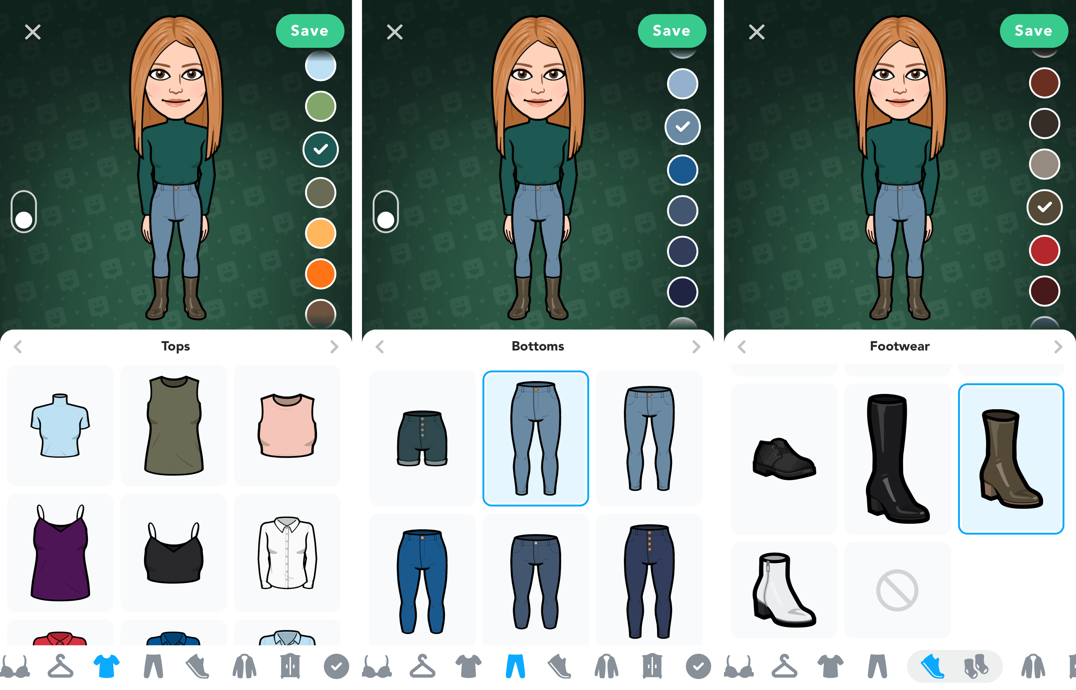 best bitmoji outfits