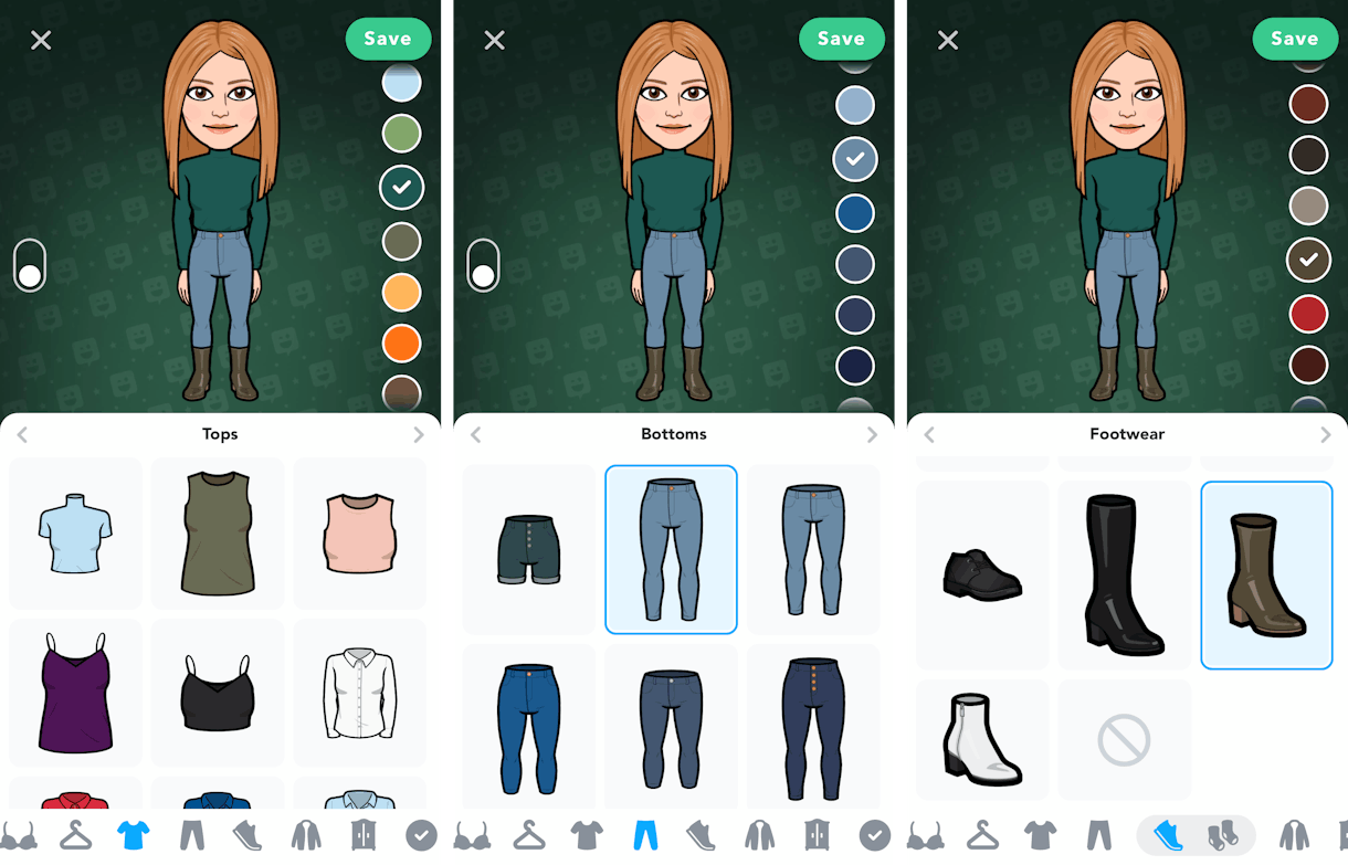 Here's How To Use Snapchat's Mix & Match Bitmoji Outfits To Get Creative