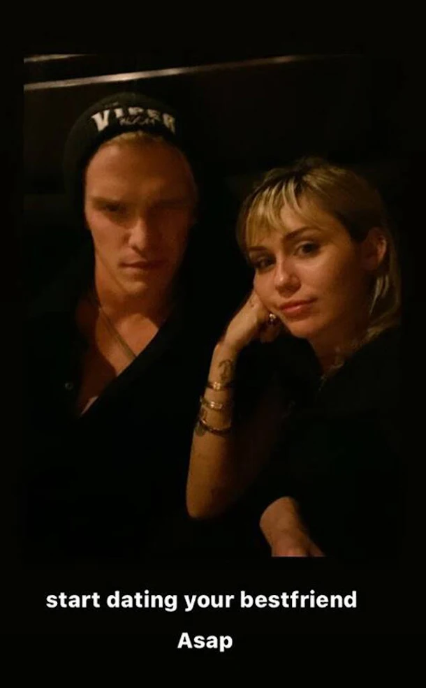 Miley Cyrus & Cody Simpson’s Latest Instagram posts call each other "besties."
