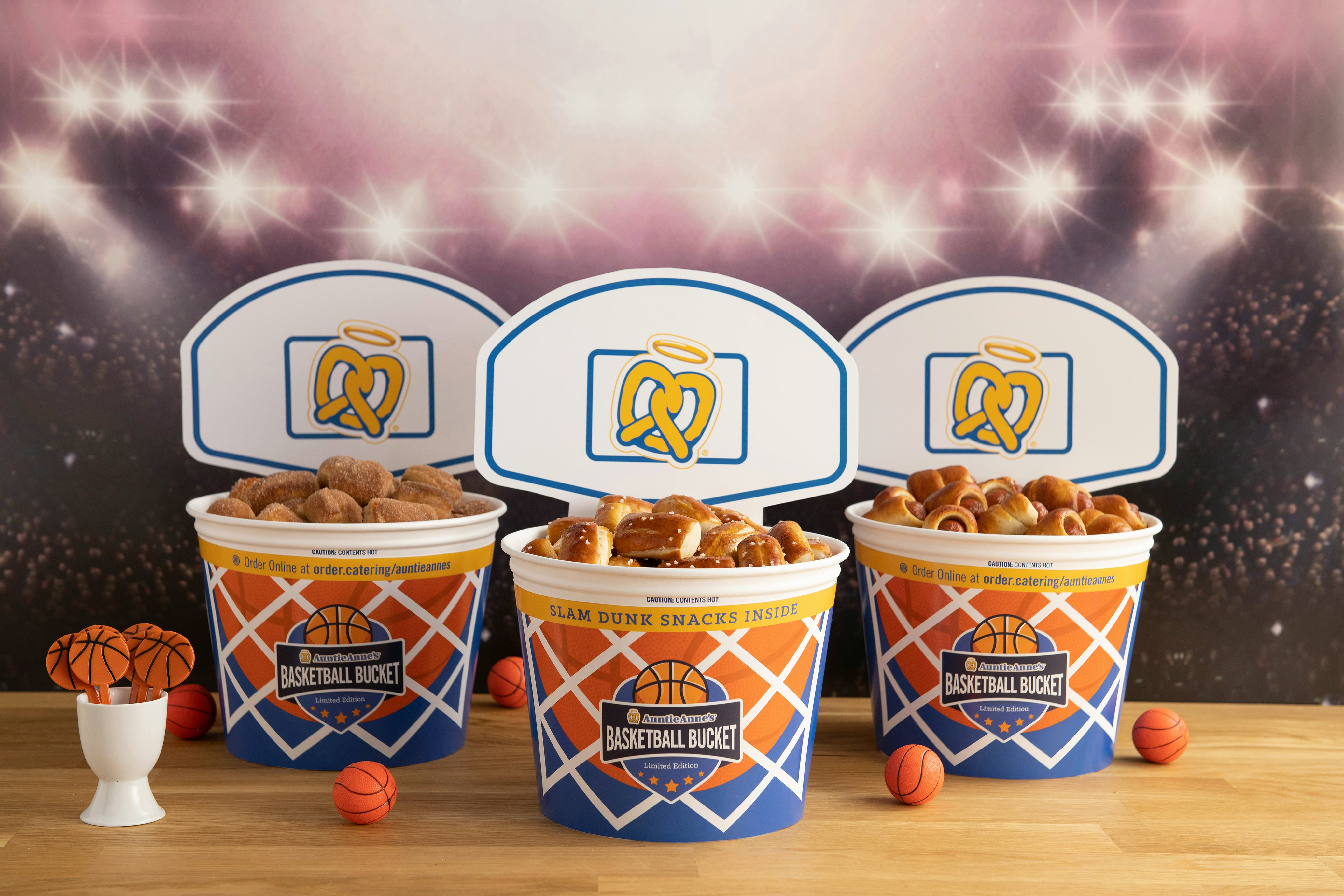 Grubhub & Auntie Anne's' Pretzel "Basketball Buckets" Are Fitting March