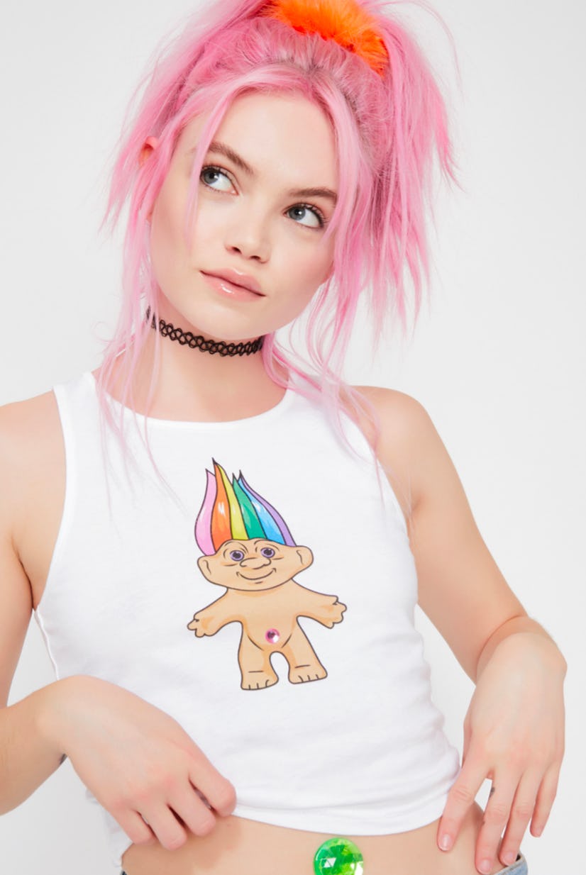 troll doll with gem in belly