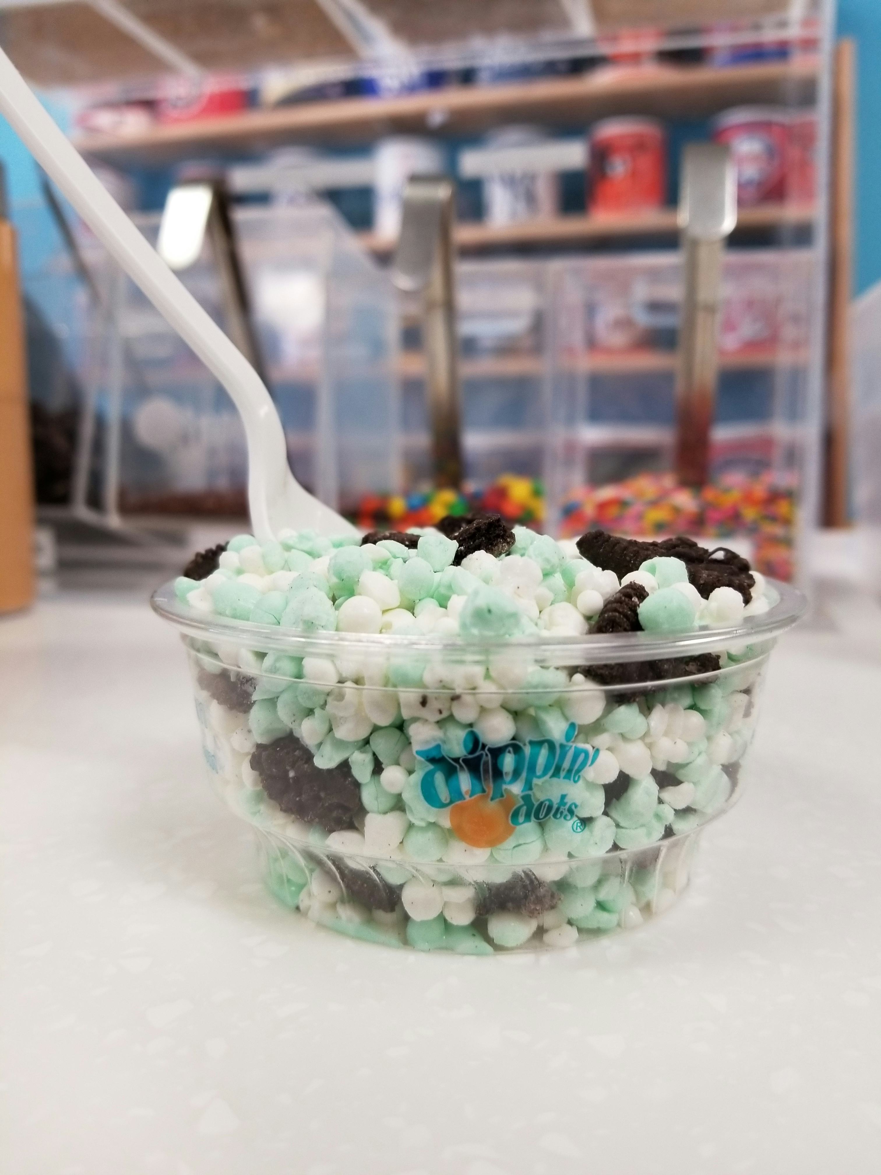 Dippin' Dots' New Cool Mint Crunch Ice Cream Flavor Incudes Actual Oreo