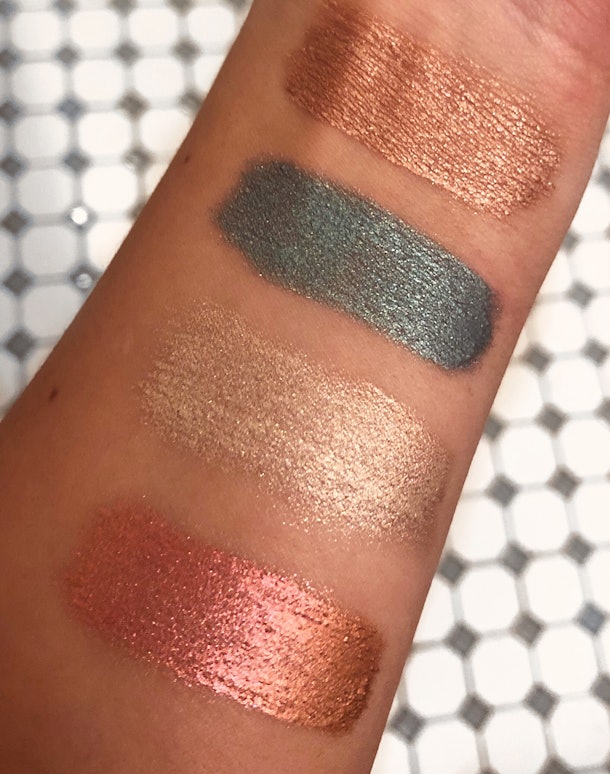 The Kaja Moon Crystal Sparkling Eye Pigment Swatches Are Proof You Need Them For Festival Glam