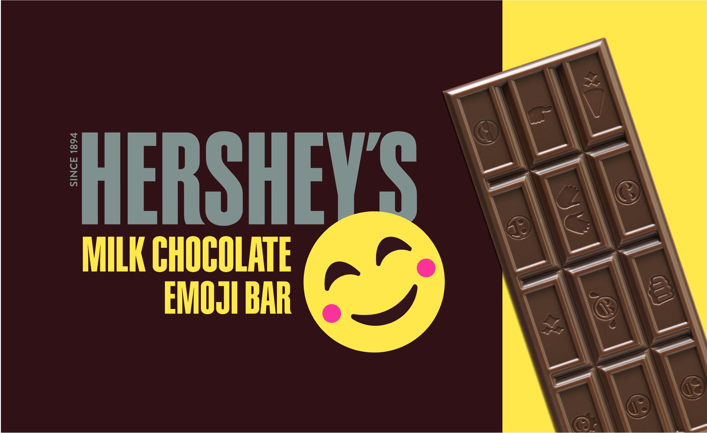 These New Hershey’s Milk Chocolate Emoji Bars Are A Sweet Way To Share