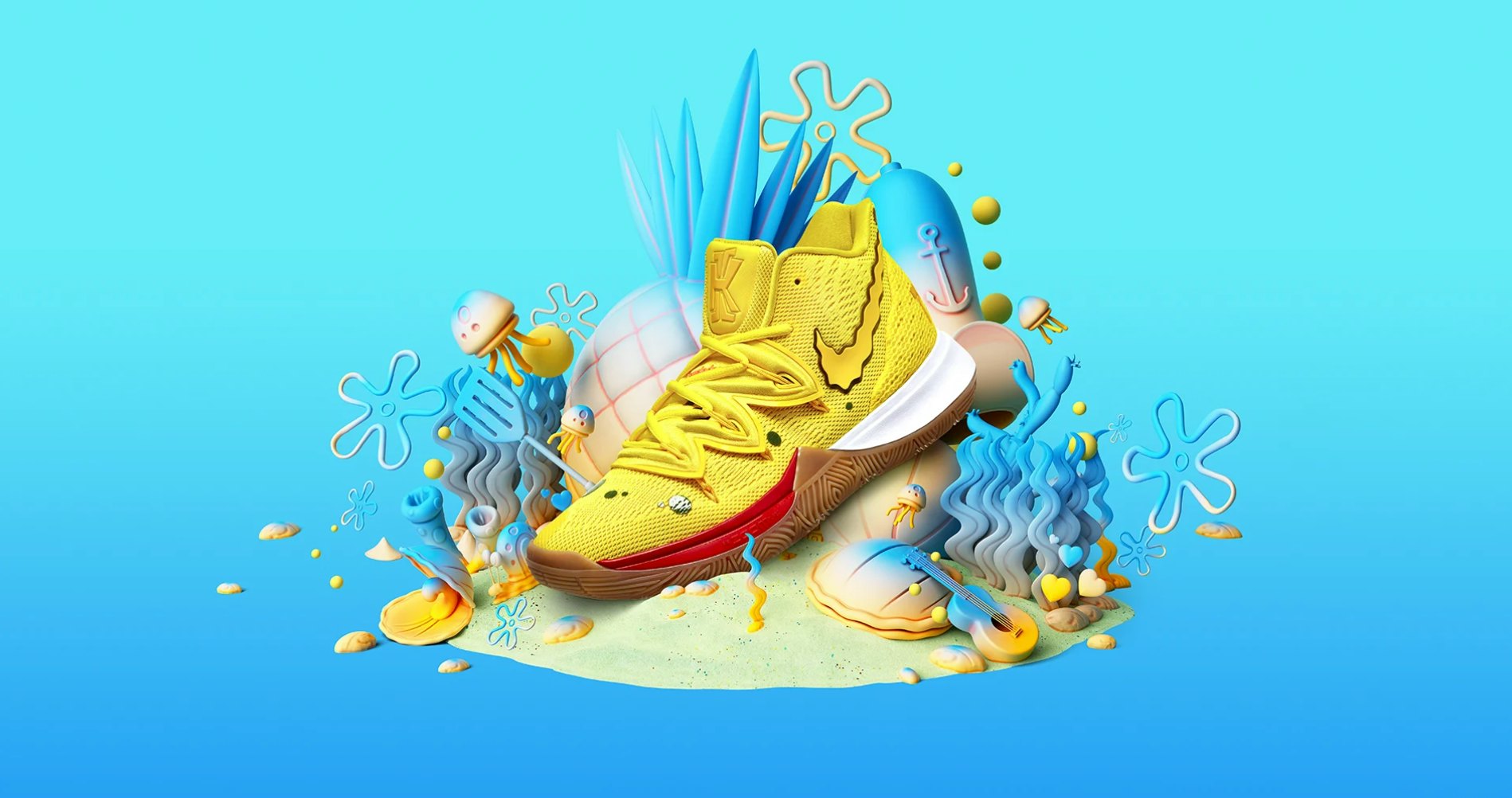 where to get these nike x spongebob squarepants sneakers because kyrie irving s designs are so coral carmon report where to get these nike x spongebob