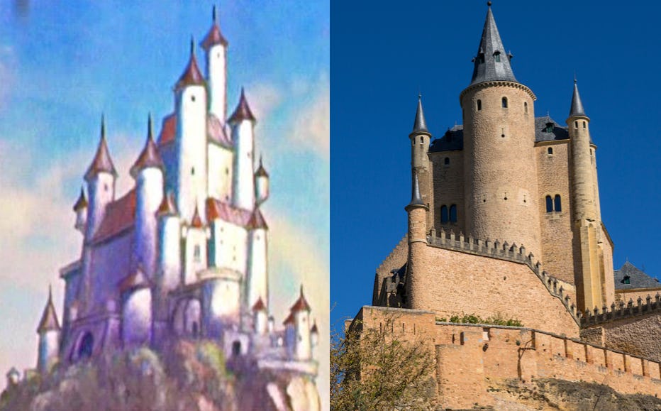 different disney princess castles