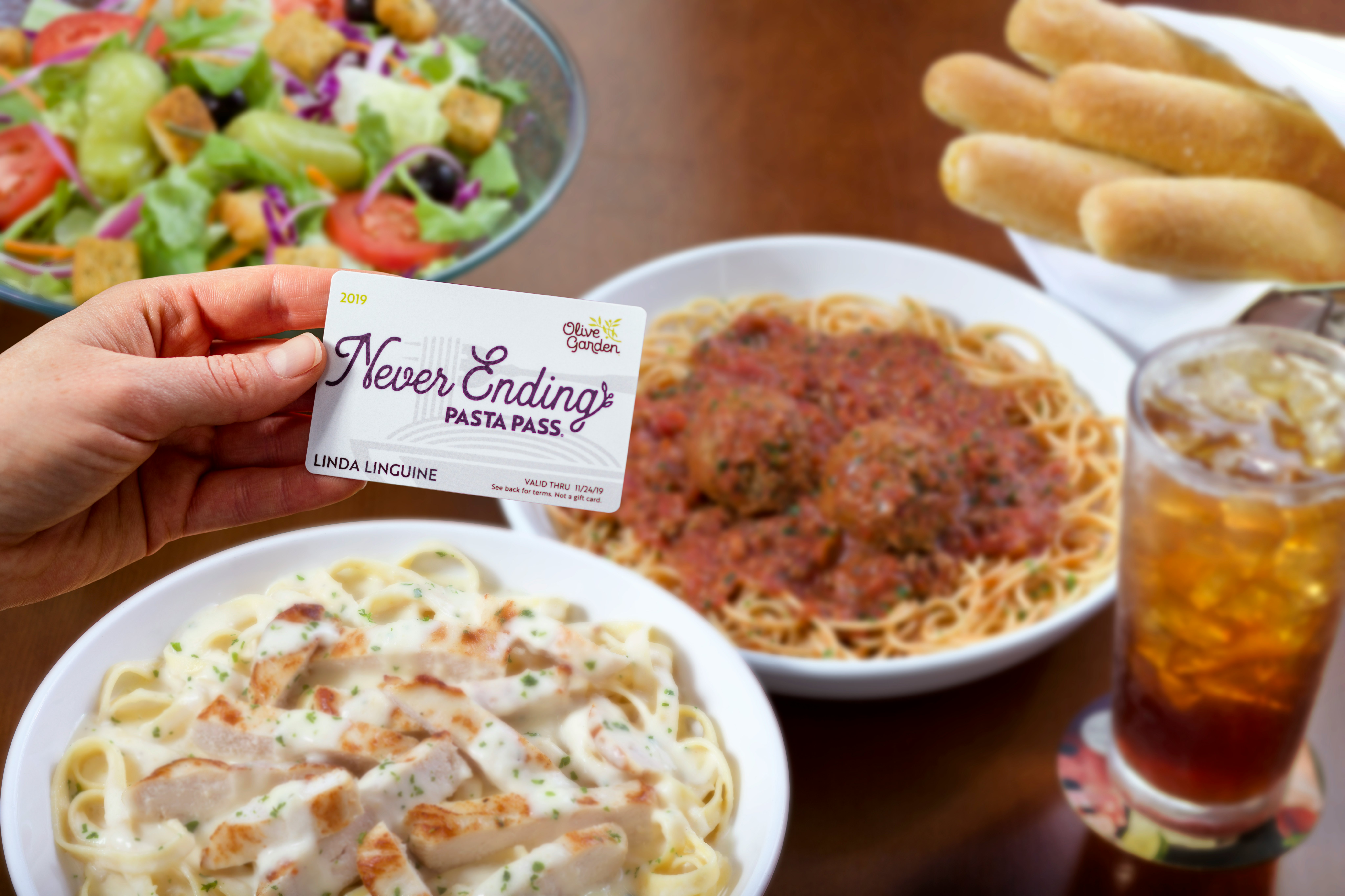 Here S How To Get A 2019 Olive Garden Pasta Pass For Never Ending