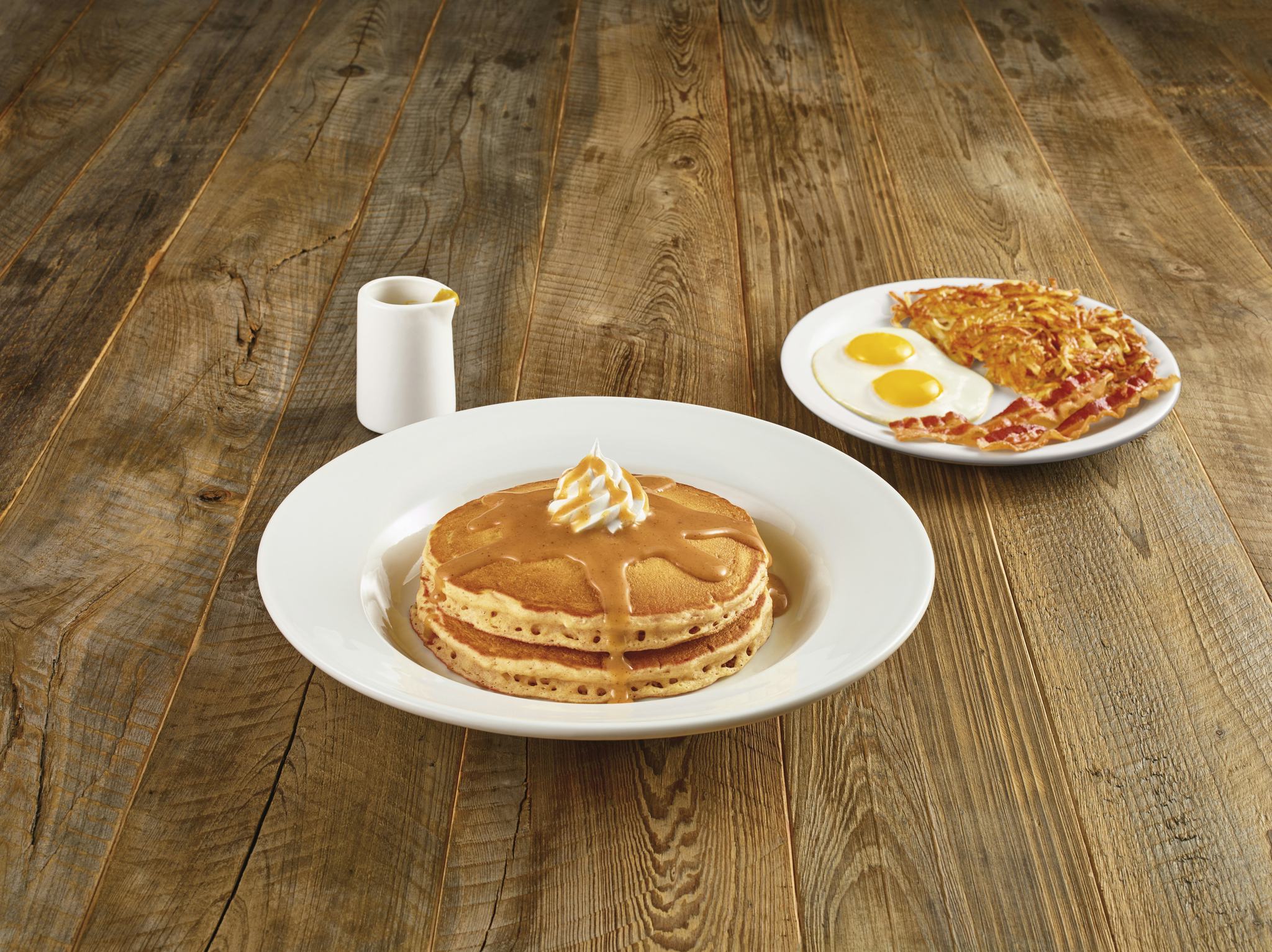 Denny's New Apple Bourbon Pancakes & Crepes Are A Sweet Start To Your