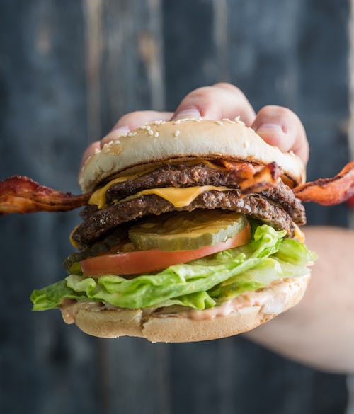 Farmer Boys The Bacon Boy Burger Burger Poster
