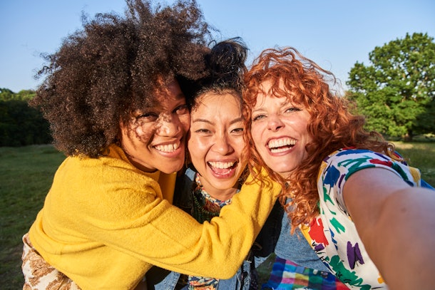 Three girl friends