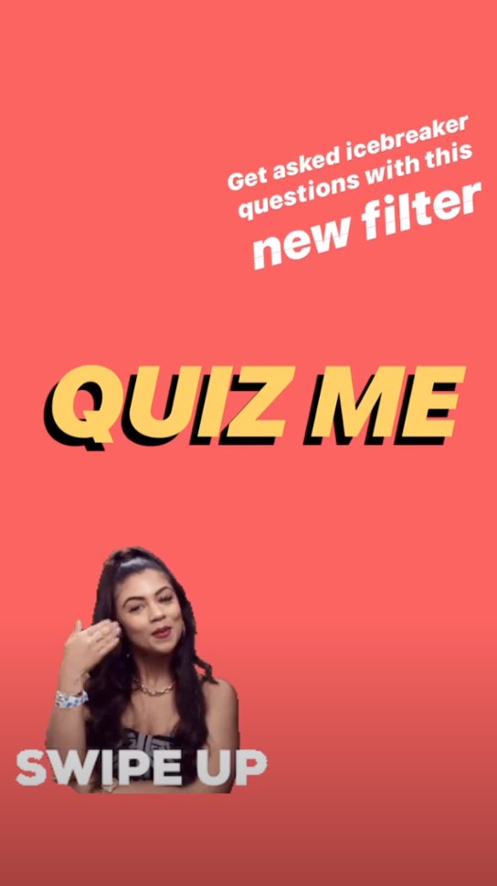 Here&#39;s How To Get The Quiz Instagram Story Filter To Bring On The Questions