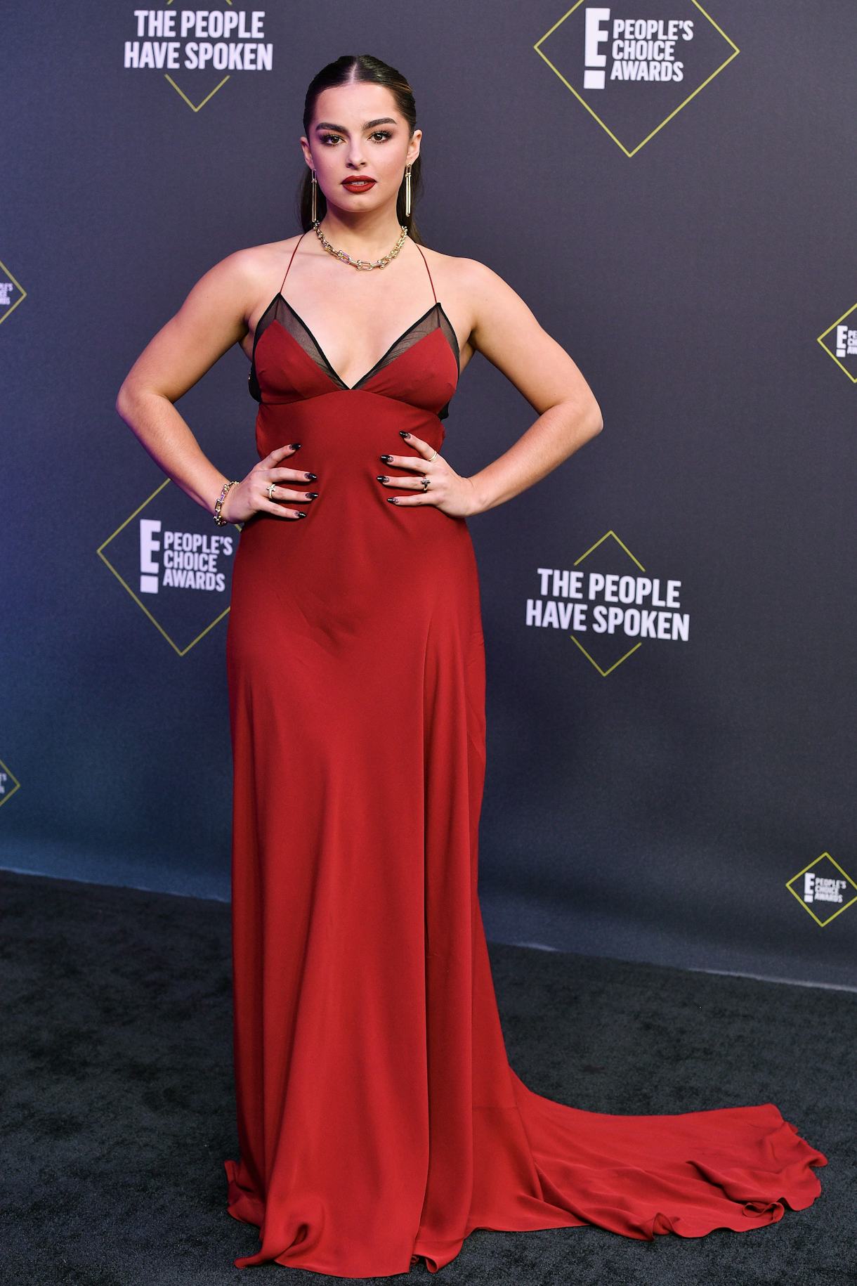 Addison Rae's 2020 People's Choice Awards Dress Has Me Seeing Red