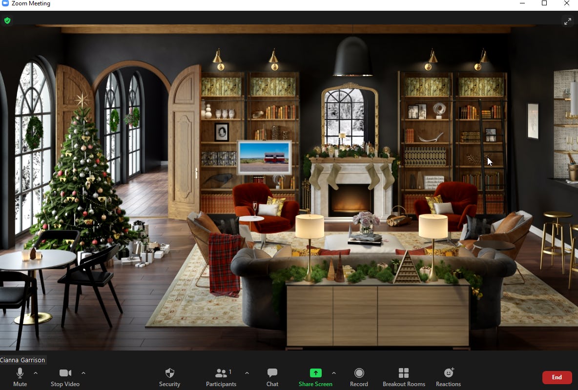 Elitedaily havenly ballon These 18 Holiday Zoom Backgrounds Will Bring A Festive Vibe To Your Calls