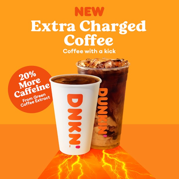 How Much Caffeine Is In Dunkin's Extra Charged Coffee ...