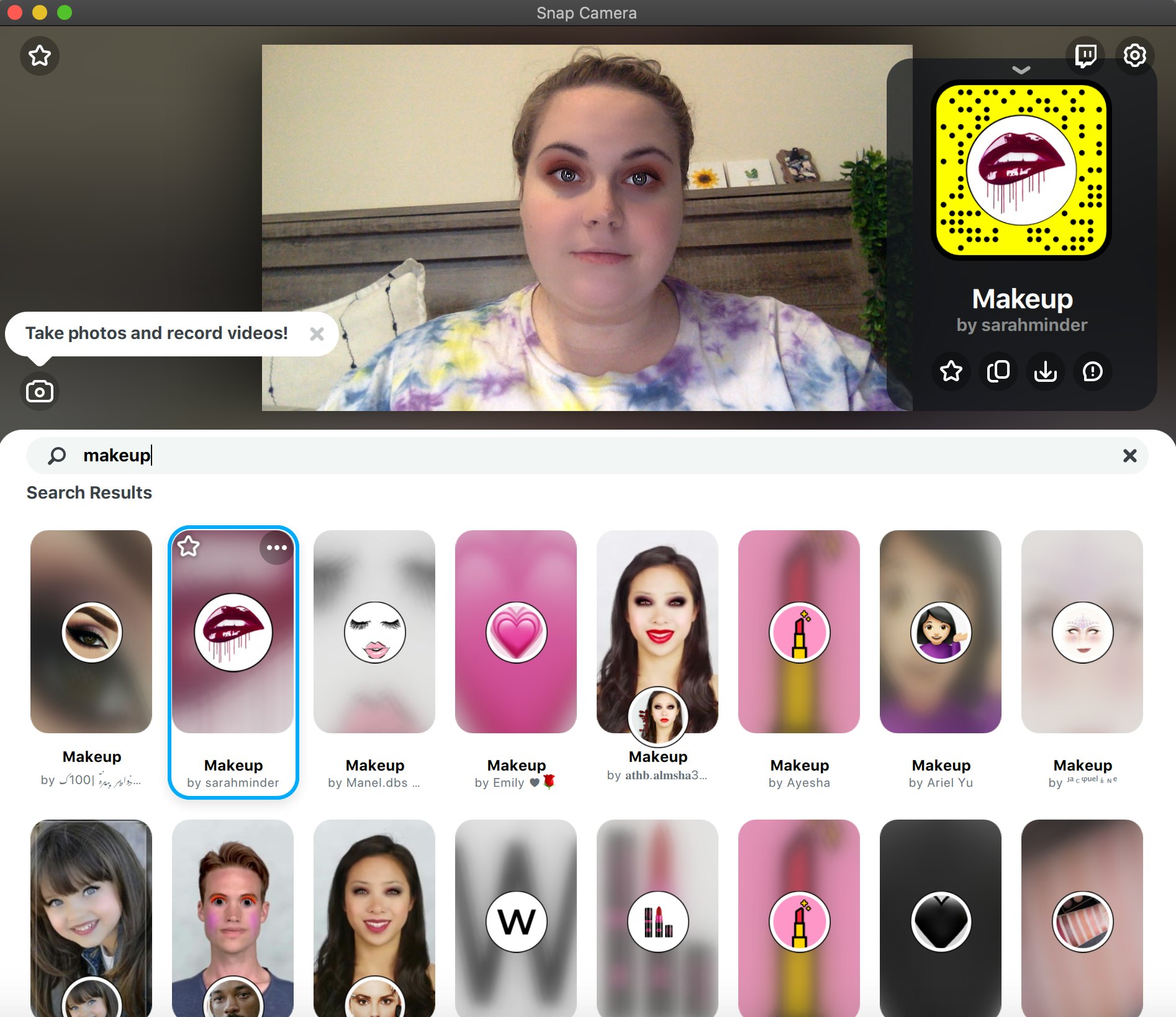 How To Find Snapchat's Snap Camera Beauty Filters To "Do" Your Makeup