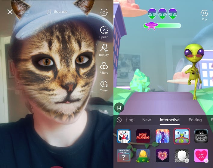 Here's How To Use Interactive TikTok Filters To Get In On All The Action