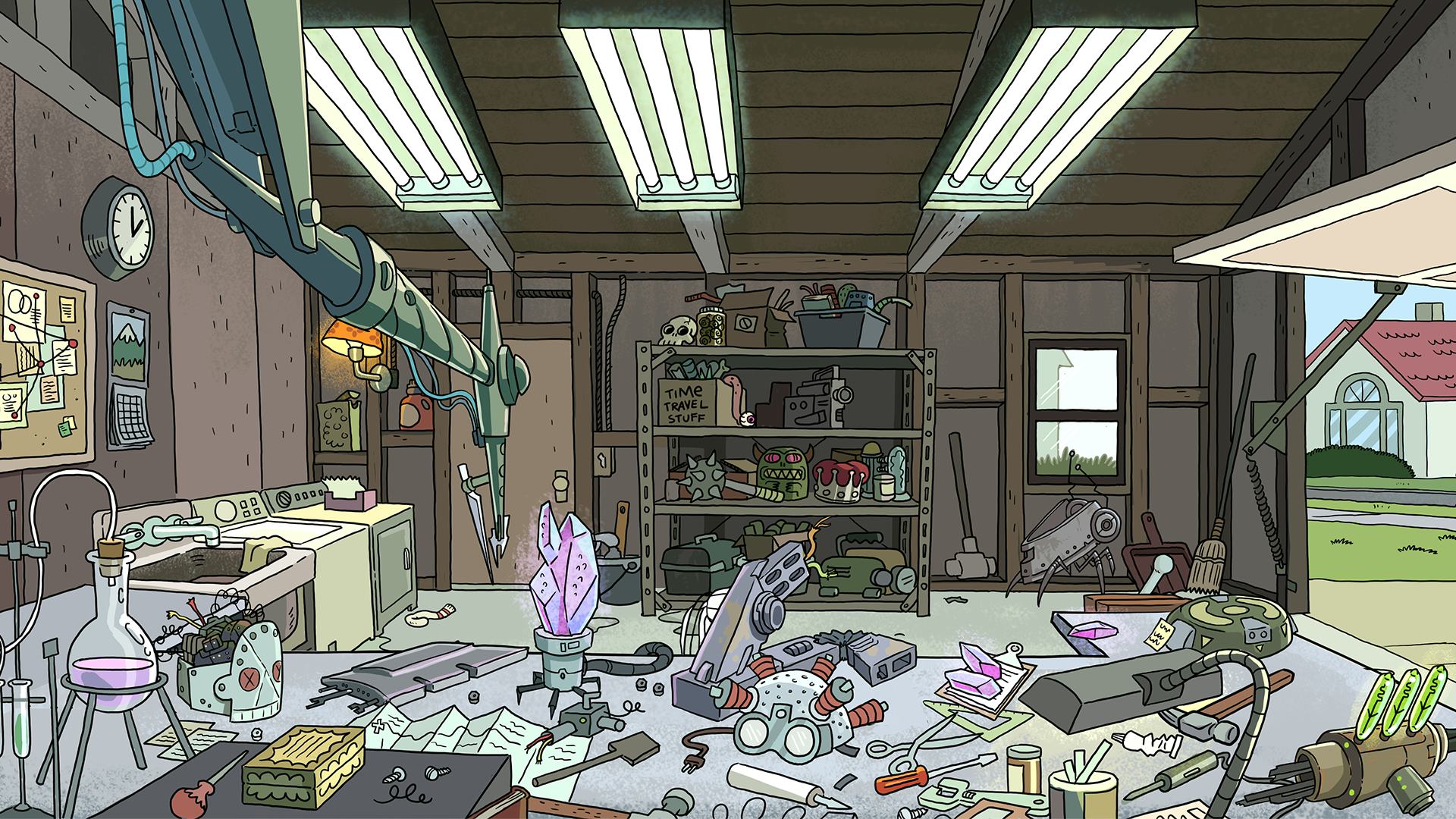 9 Adult Swim Zoom Backgrounds Featuring Classic ‘Rick & Morty’ Scenes