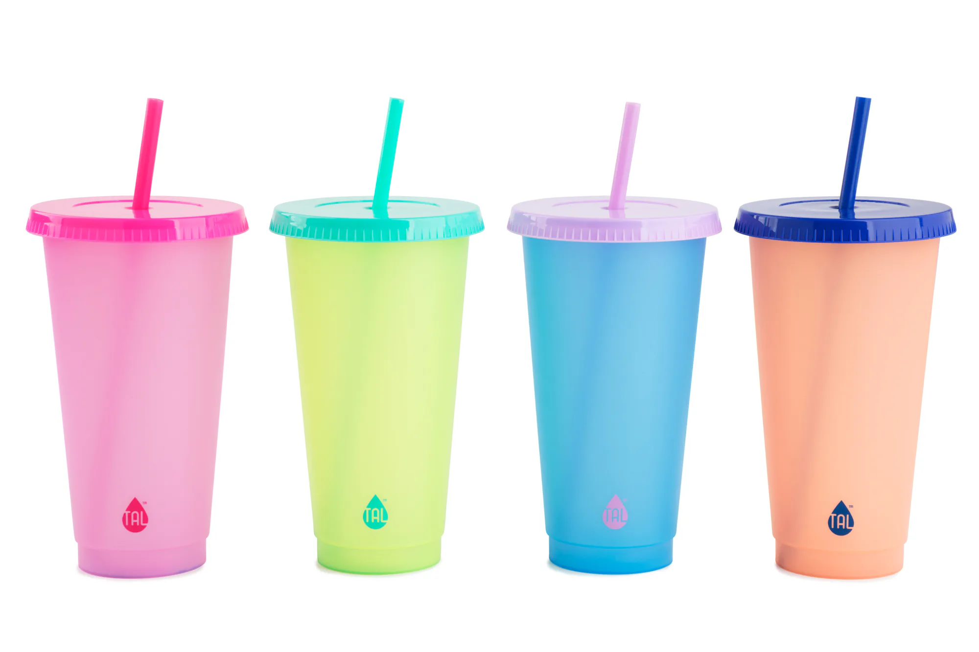 Walmart's color-changing reusable cold cups come in affordable four-packs.