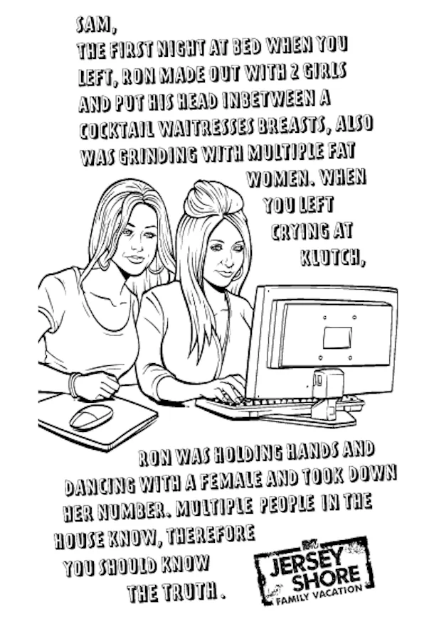 Download Mtv Vh1 S Digital Coloring Pages Feature Iconic Scenes From Your Fave Shows Exclusive