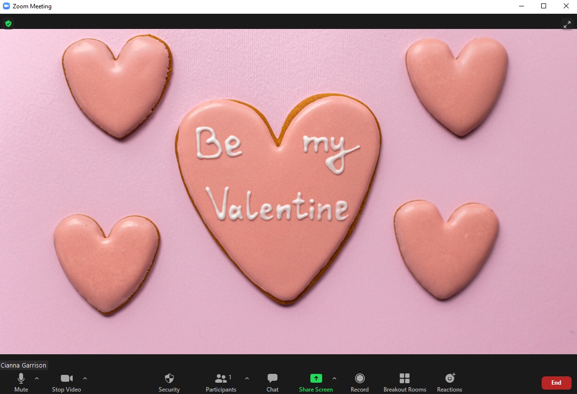 zoom background images valentines day
