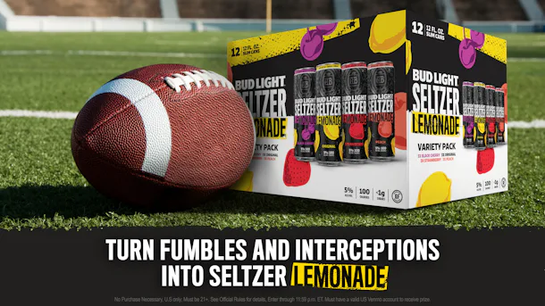 Bud Light is giving away 12-packs of its seltzer lemonade.
