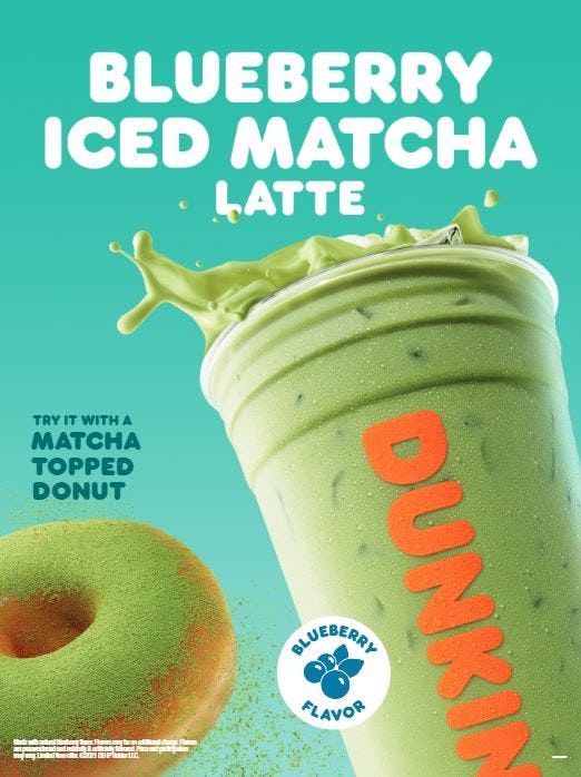 Does Iced Matcha Latte Have Caffeine Dunkin Donuts How Much Caffeine Is In Dunkin's New Blueberry Matcha Latte? It's Got A
