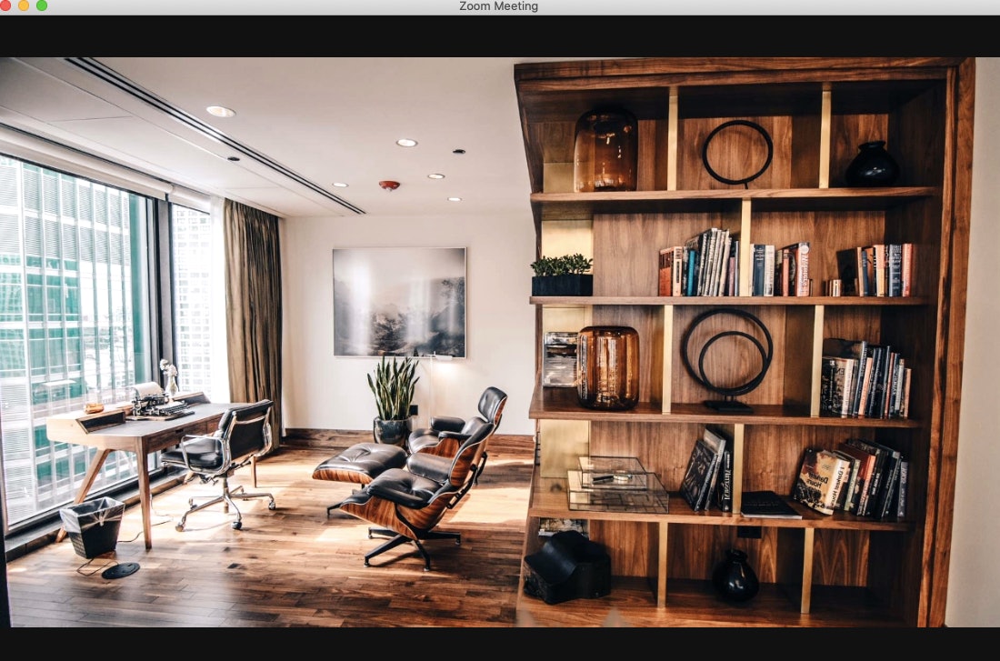 zoom background luxury office