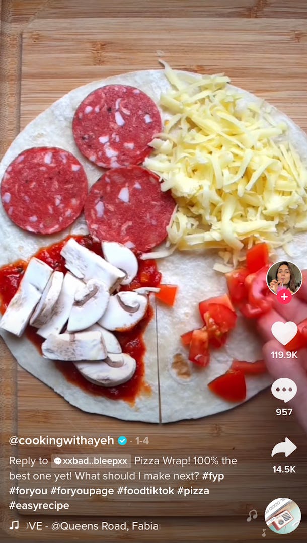 These Pizza Wrap TikToks Will Instantly Make Your Mouth Water
