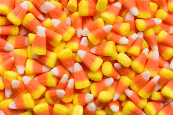 Close-up shot of corn candy