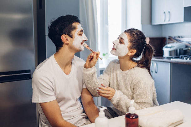 Of all the Instagram photo ideas for at-home date nights, there's something playful and fun about capturing a DIY spa experience.